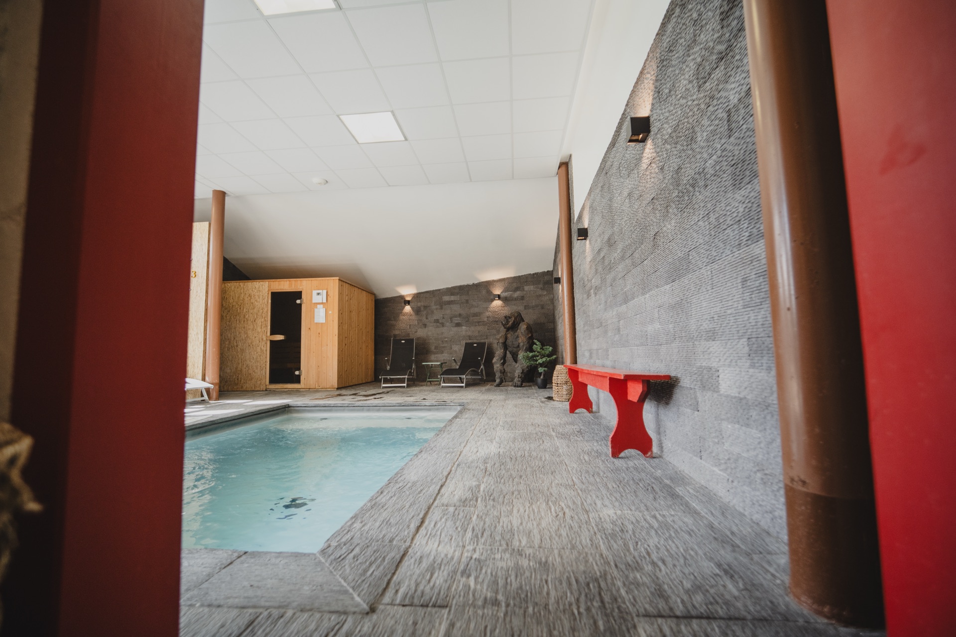 Bassin intérieur chauffé, toute l'année