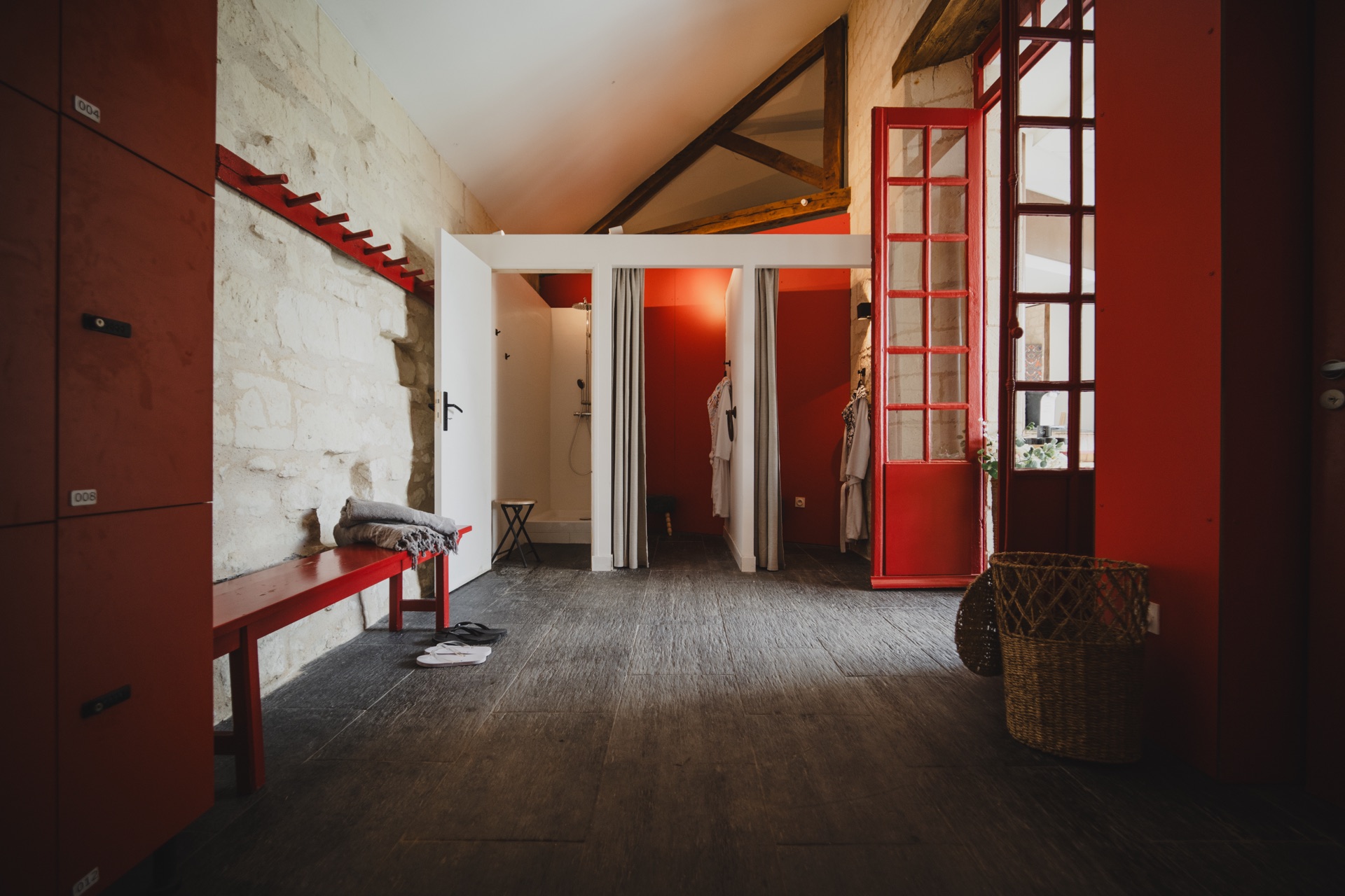 Les vestiaires