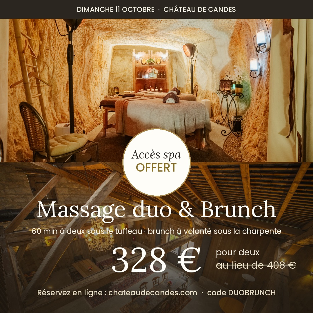Masaje en pareja y Brunch del domingo — acceso al spa incluido